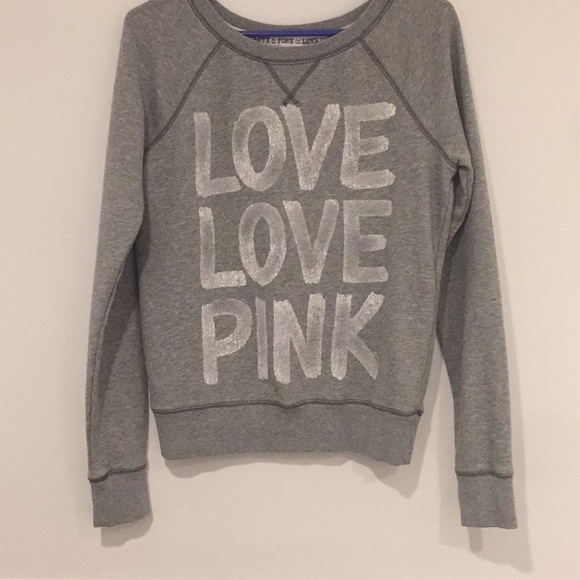Pink grey sweatshirt   Size S.Petite - Picture 1 of 3